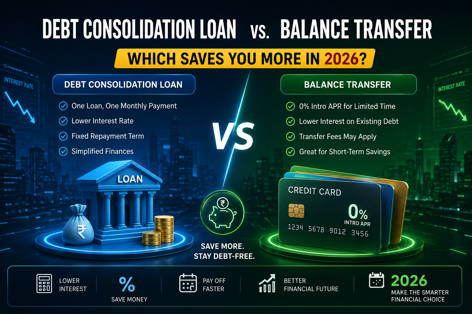 Debt Consolidation Loan vs. Balance Transfer Which Saves You More in 2026