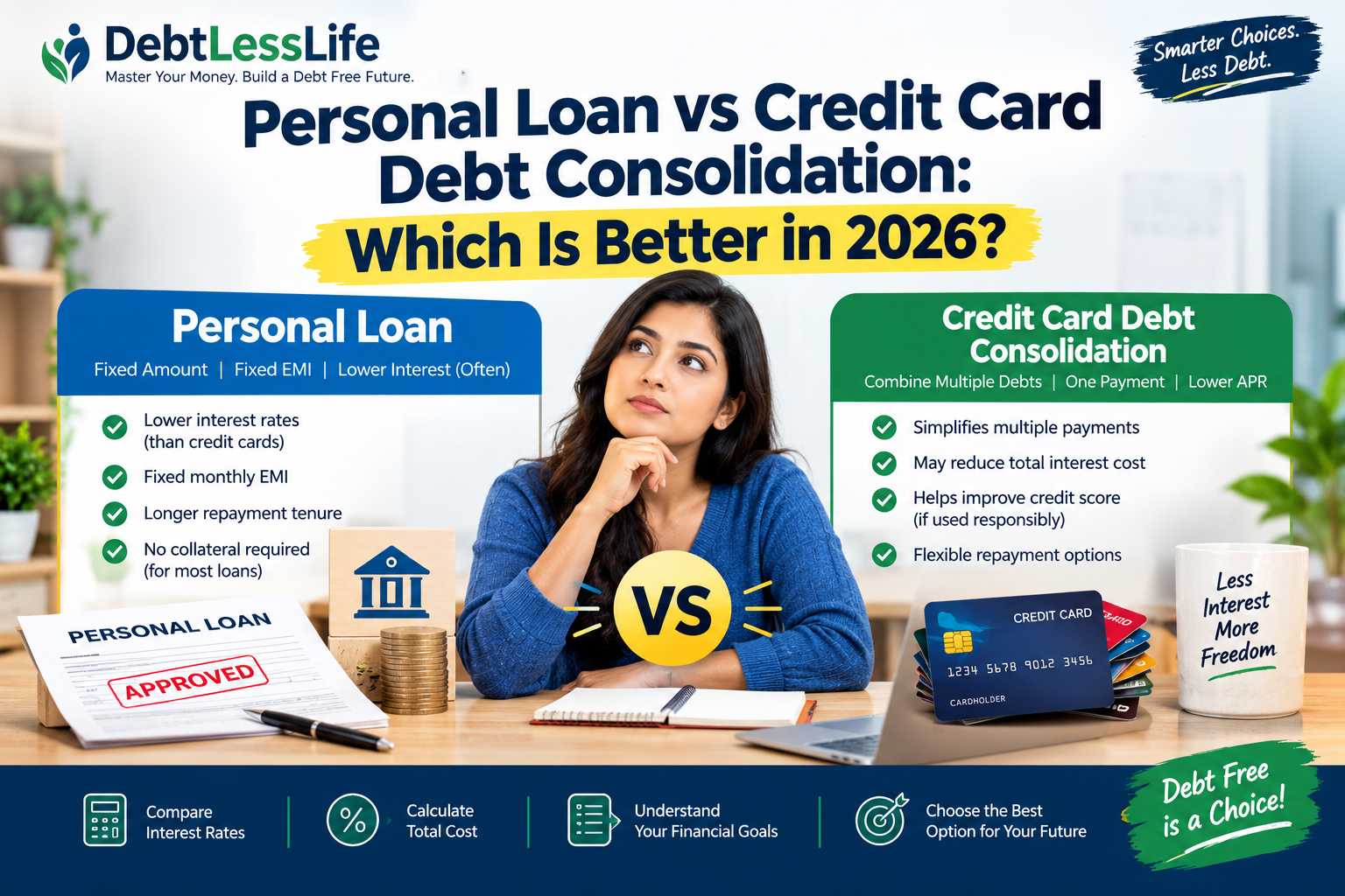 Personal Loan vs Credit Card Debt Consolidation